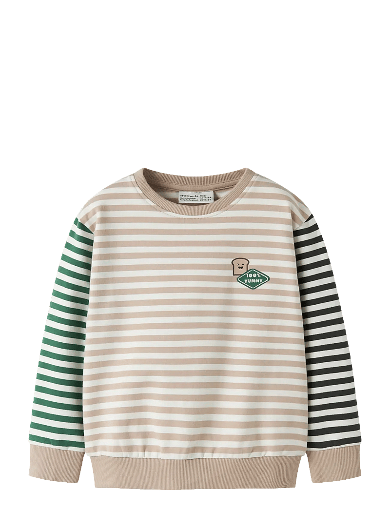 name it - NMMKASTER LS NREG SWEAT UNB - sesame - 0