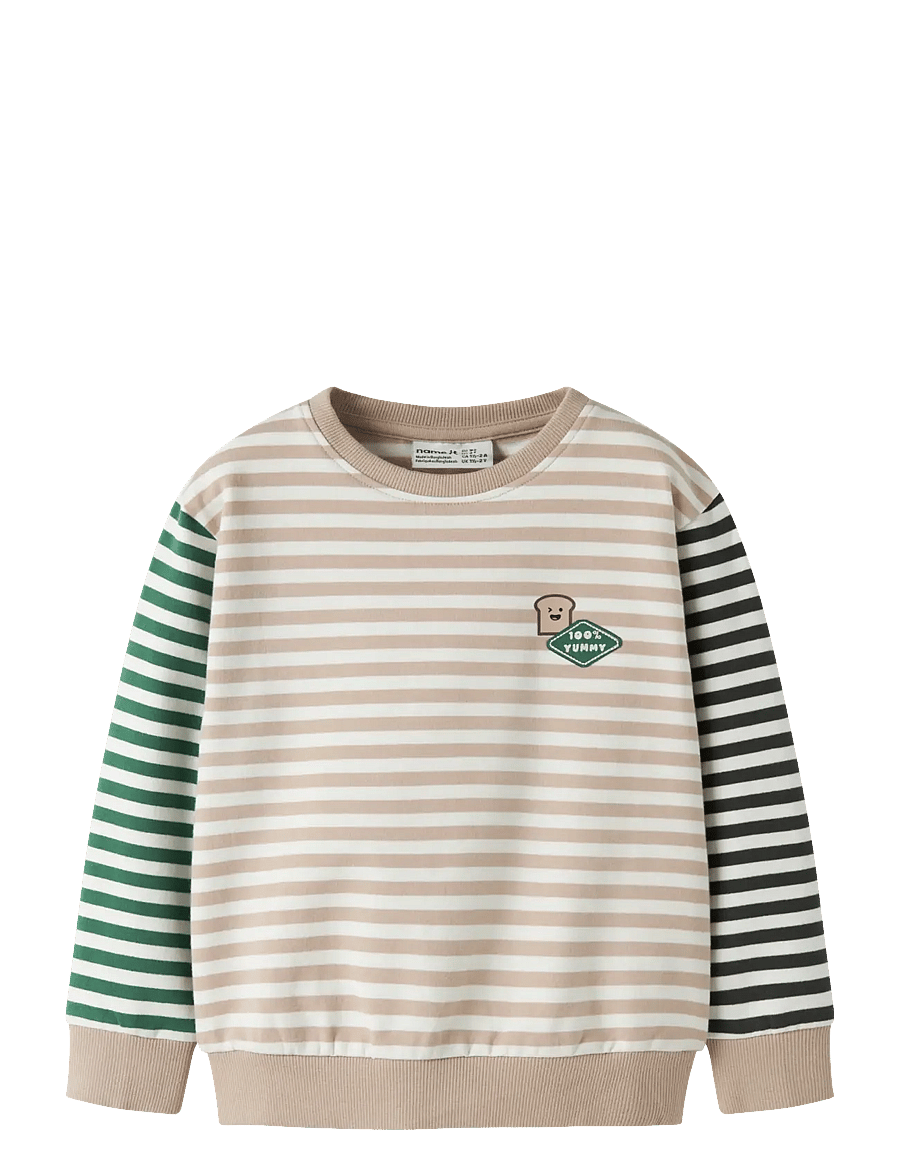 name it - NMMKASTER LS NREG SWEAT UNB - dressipluusid - sesame - 0