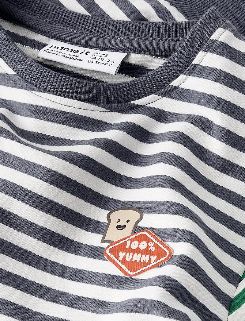 name it - NMMKASTER LS NREG SWEAT UNB - vintage indigo - 4