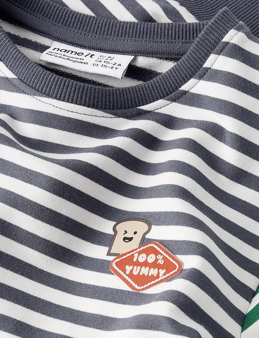name it - NMMKASTER LS NREG SWEAT UNB - sweatshirts - vintage indigo - 4