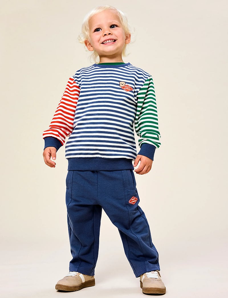 name it - NMMKASTER NREG SWEAT PANT UNB - sweatshorts - vintage indigo - 2