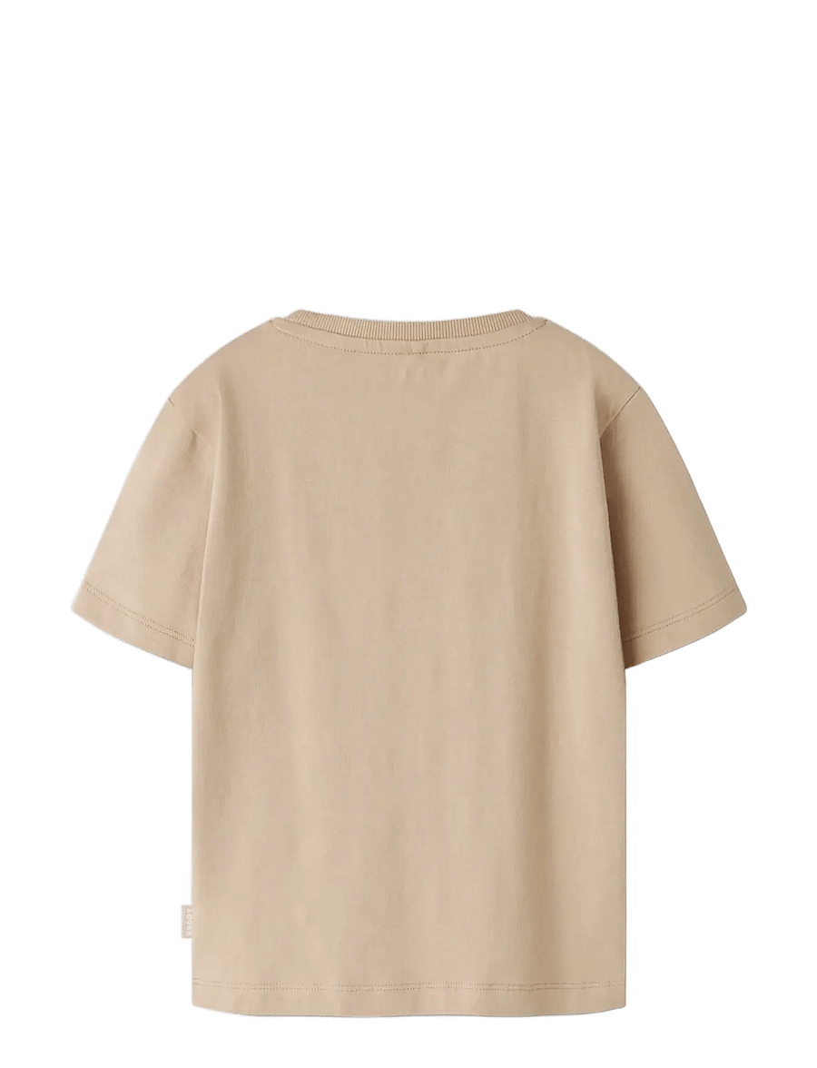 name it - NMMKARLO SS NREG TOP BOX - korte mouwen - sesame - 1