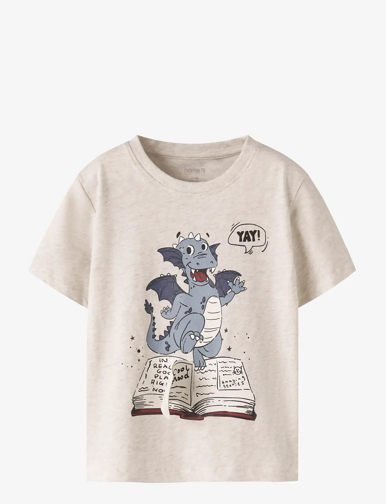 name it - NMMKAJUS SS NREG TOP BOX - kortærmede t-shirts - peyote melange - 0