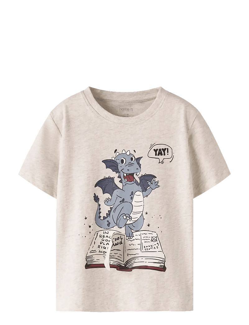 name it - NMMKAJUS SS NREG TOP BOX - kortærmede t-shirts - peyote melange - 0