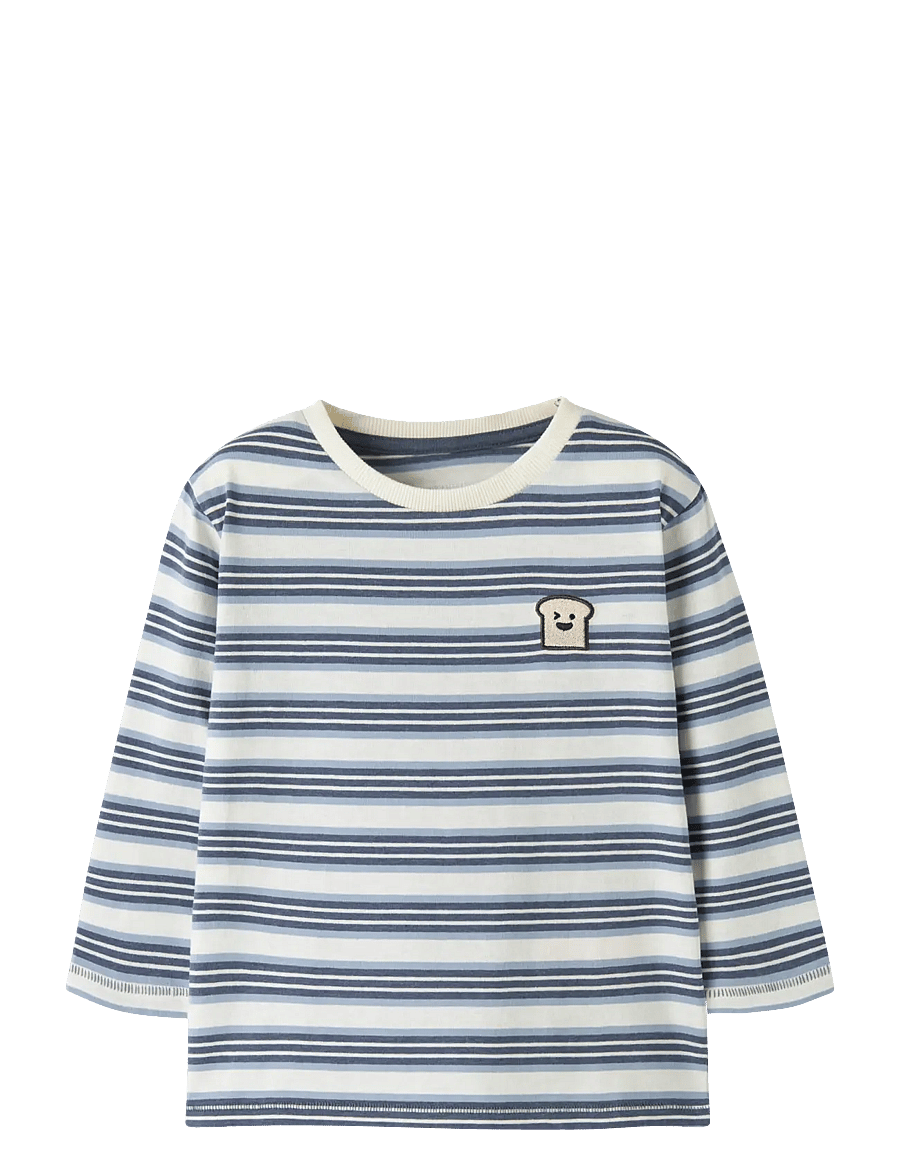name it - NMMKEAN LS NREG TOP - pikkade varrukatega t-särgid - vintage indigo - 0