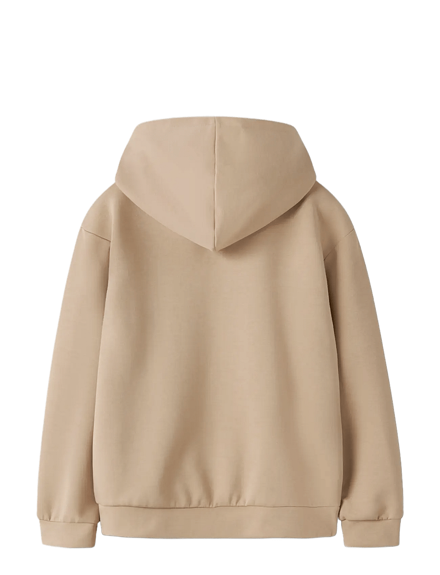 name it - NKMKINO LS NREG SCUBA WH UNB - kapuutsiga pusad - sesame - 1