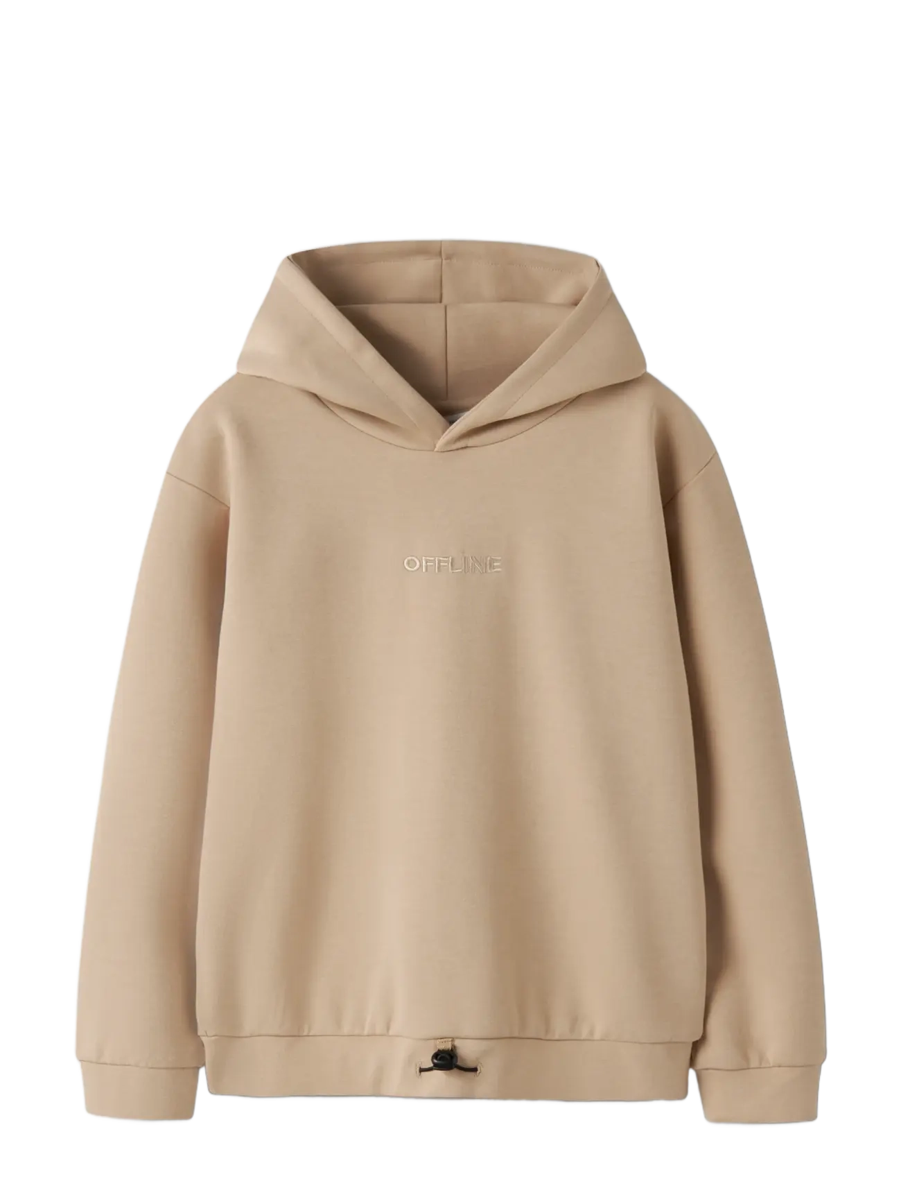 name it - NKMKINO LS NREG SCUBA WH UNB - kapuutsiga pusad - sesame - 2