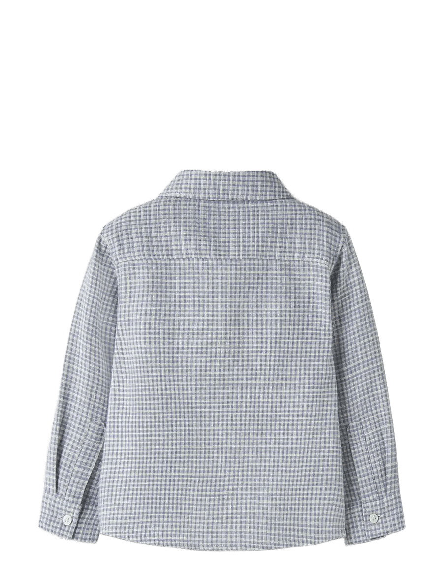 name it - NMMKRISTIAN LS NREG SHIRT BOX - ashley blue - 1
