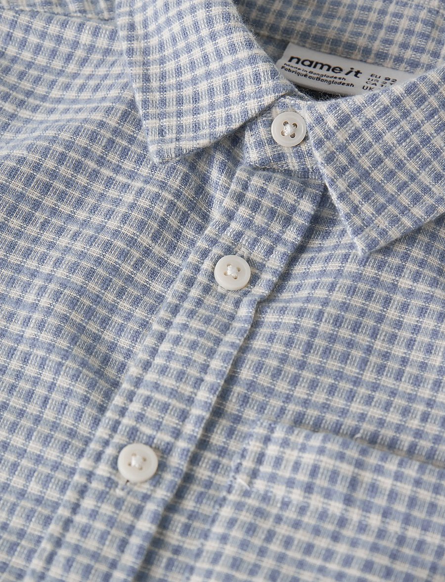 name it - NMMKRISTIAN LS NREG SHIRT BOX - ashley blue - 2
