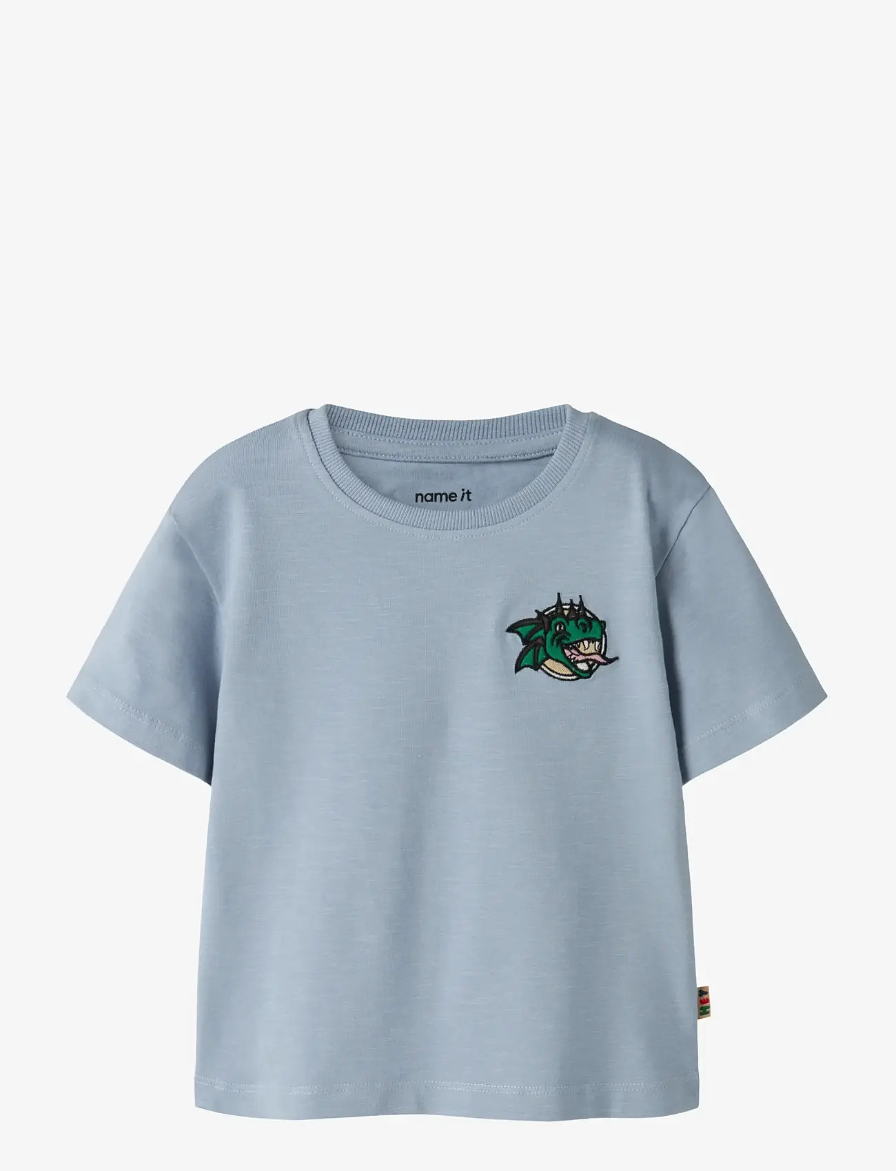 name it - NMMKIAN SS NREG TOP - kortærmede t-shirts - ashley blue - 0