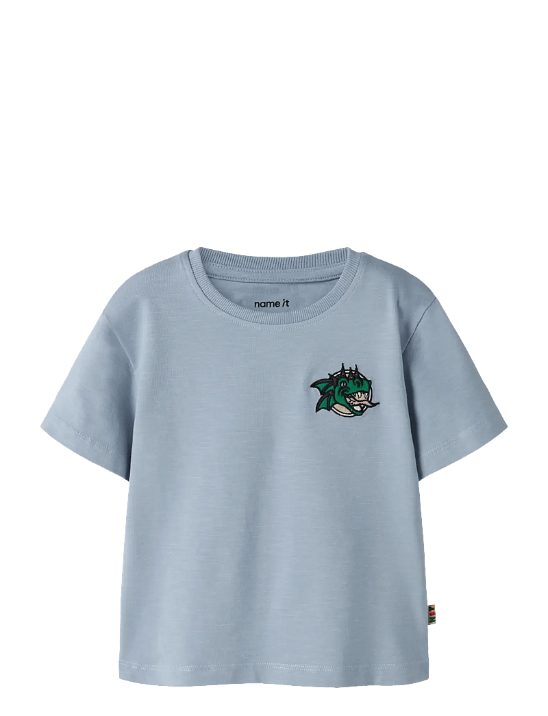 name it - NMMKIAN SS NREG TOP - kortærmede t-shirts - ashley blue - 0