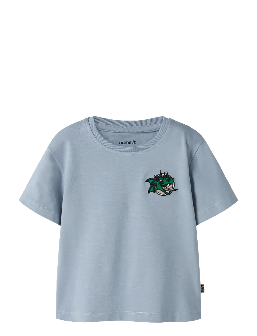 name it - NMMKIAN SS NREG TOP - lühikeste varrukatega t-särgid - ashley blue - 0
