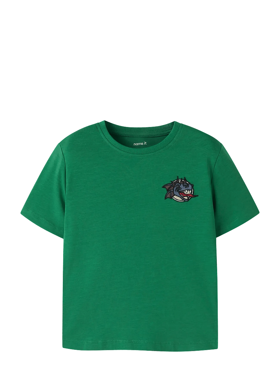name it - NMMKIAN SS NREG TOP - kortermede t-skjorter - verdant green - 0