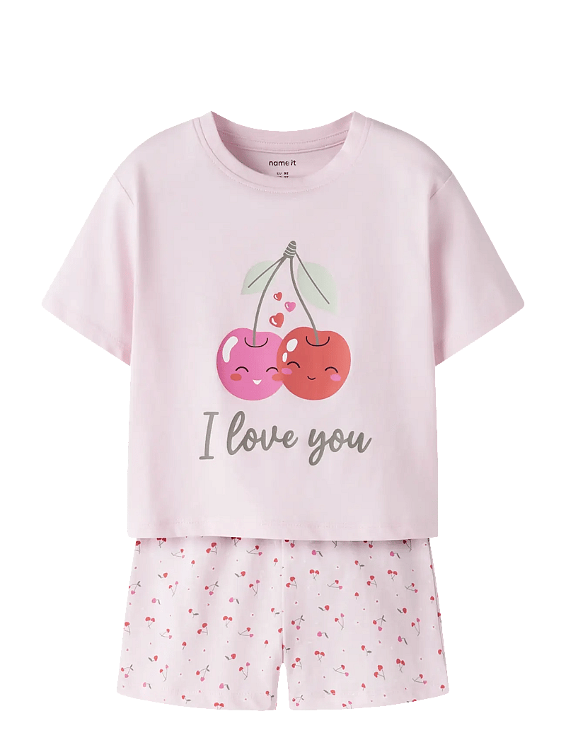 name it - NMFVILINSE SET - set med kortärmad t-shirt - cradle pink - 0