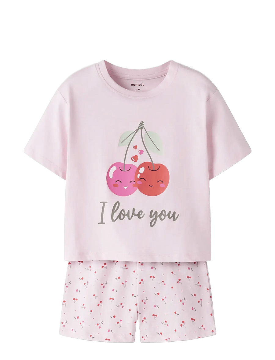 name it - NMFVILINSE SET - sæt med kortærmet t-shirt - cradle pink - 2
