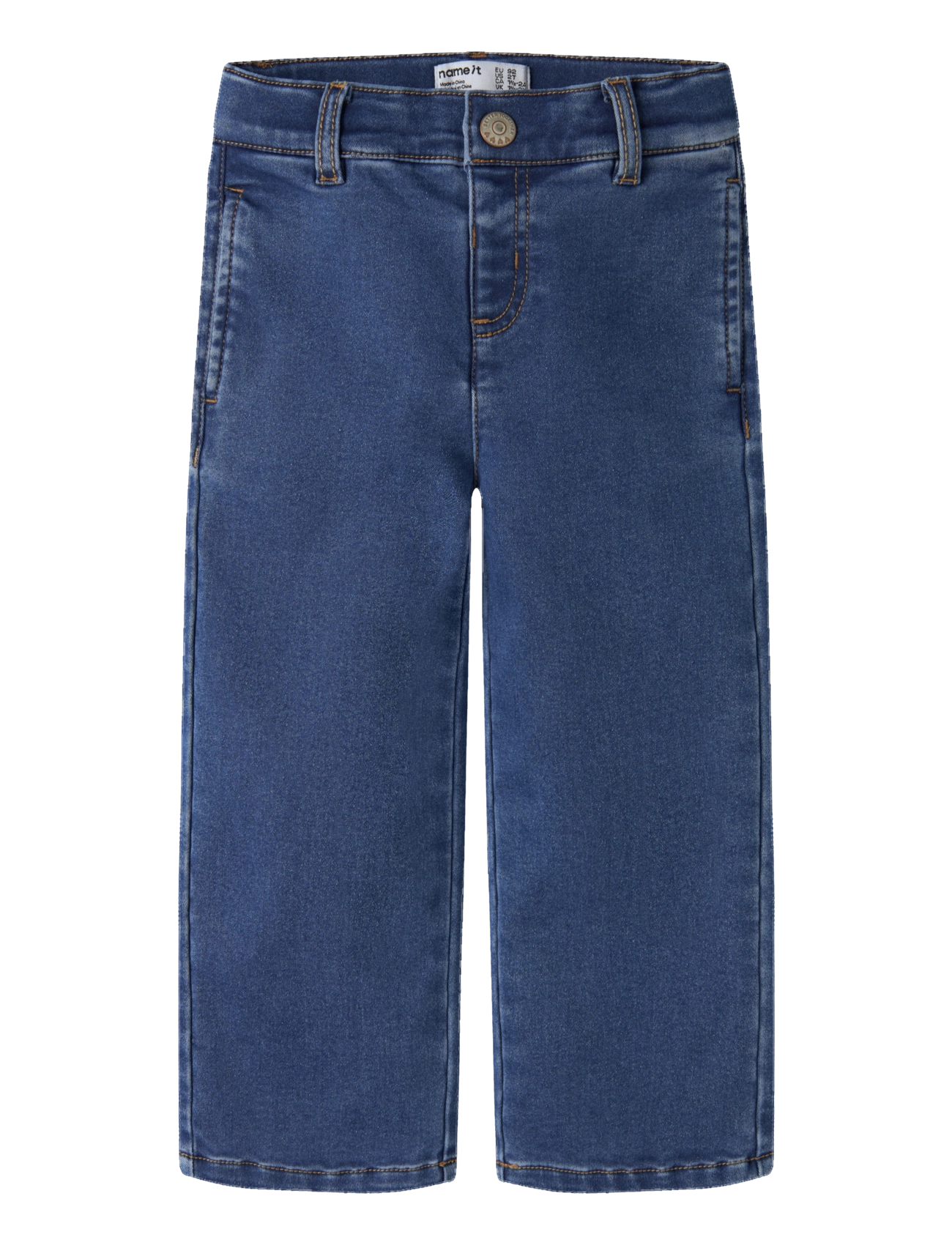 name it NMFROSE WIDE FLEECE JEANS 6009-AN - Underdele - MEDIUM BLUE DENIM / blue