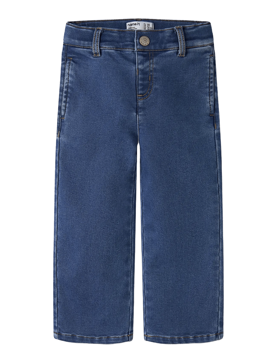 name it - NMFROSE WIDE FLEECE JEANS 6009-AN - medium blue denim - 2