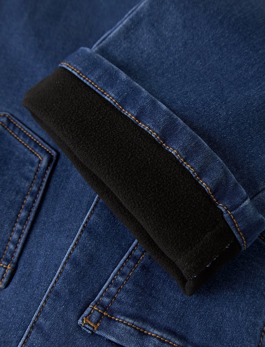 name it - NMFROSE WIDE FLEECE JEANS 6009-AN - medium blue denim - 3