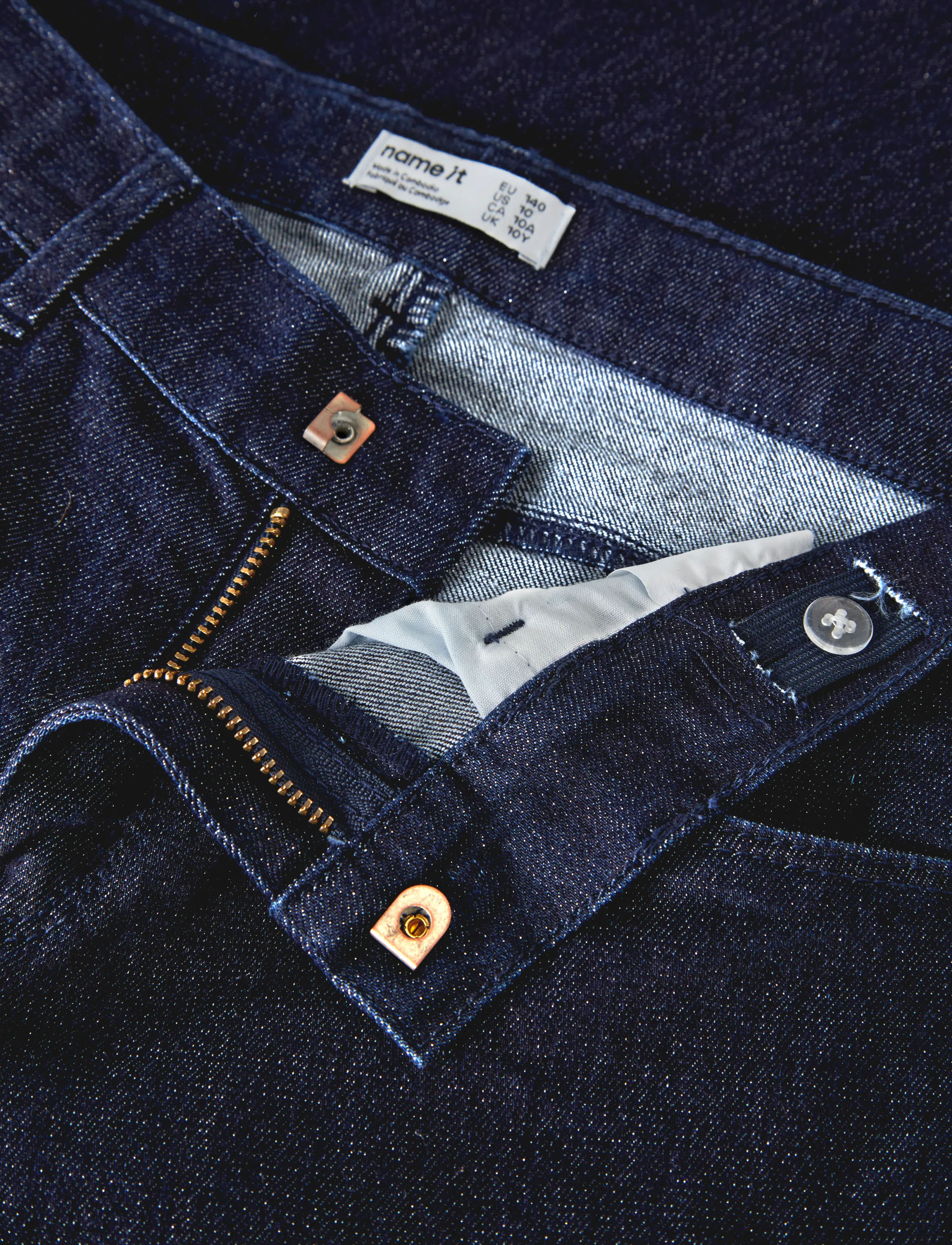 name it - NKFROSE WIDE GLITTER JEANS 1208-LU - dark blue denim - 5