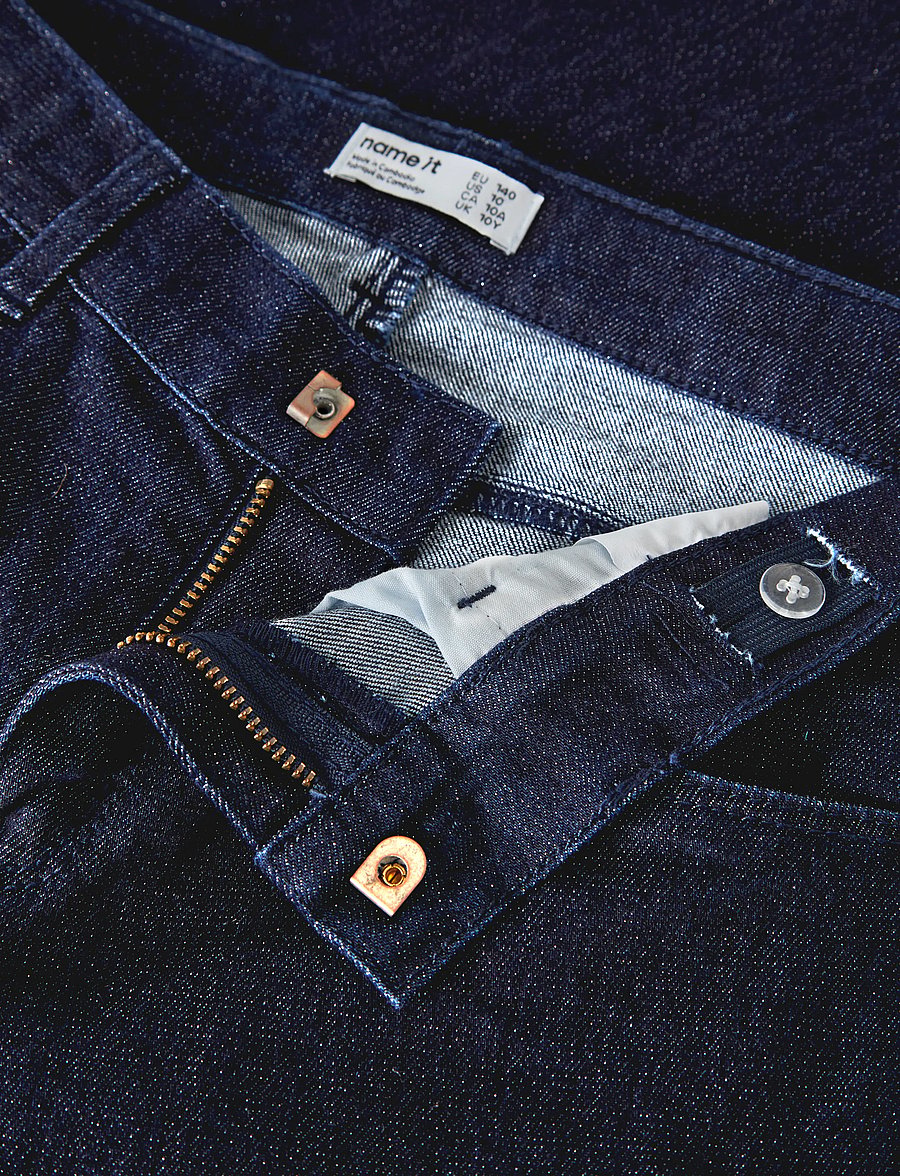 name it - NKFROSE WIDE GLITTER JEANS 1208-LU - dark blue denim - 5