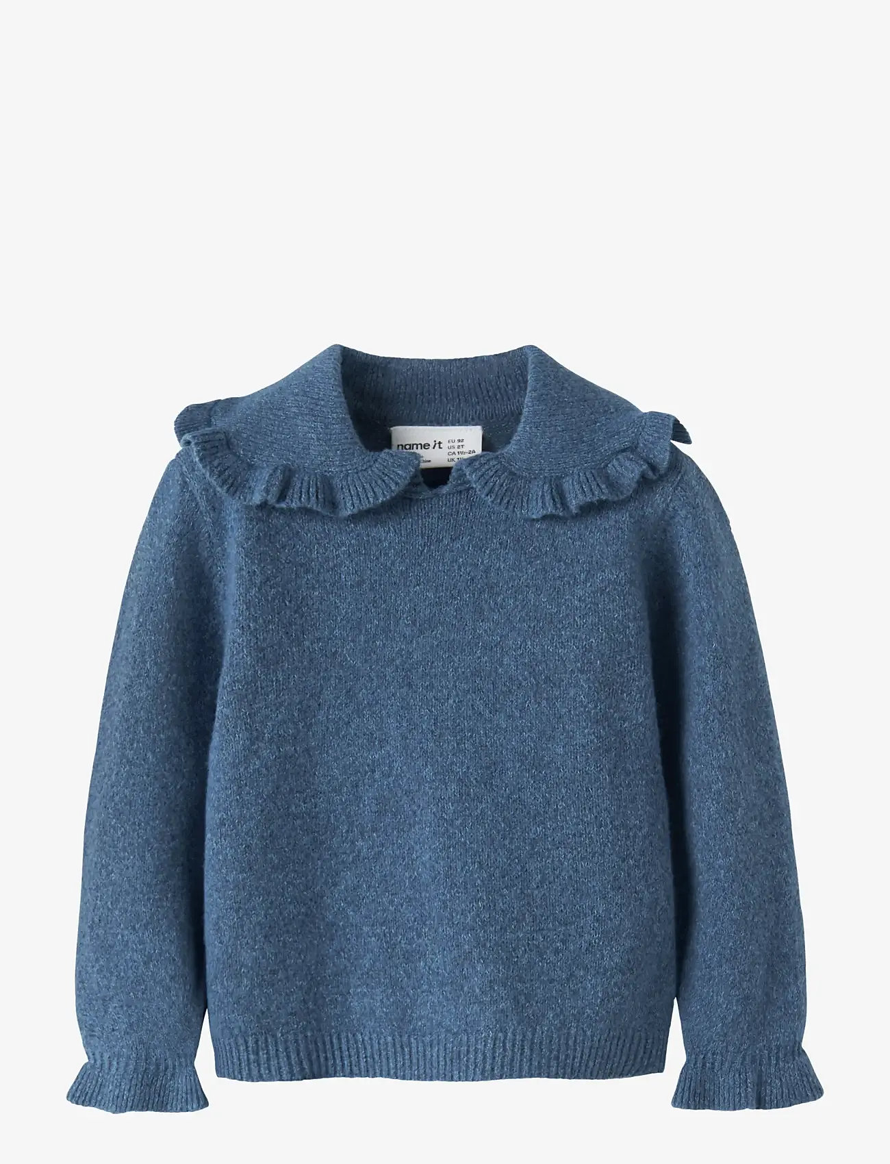 name it - NMFKIRSTENA LS KNIT - trøjer - vintage indigo - 0