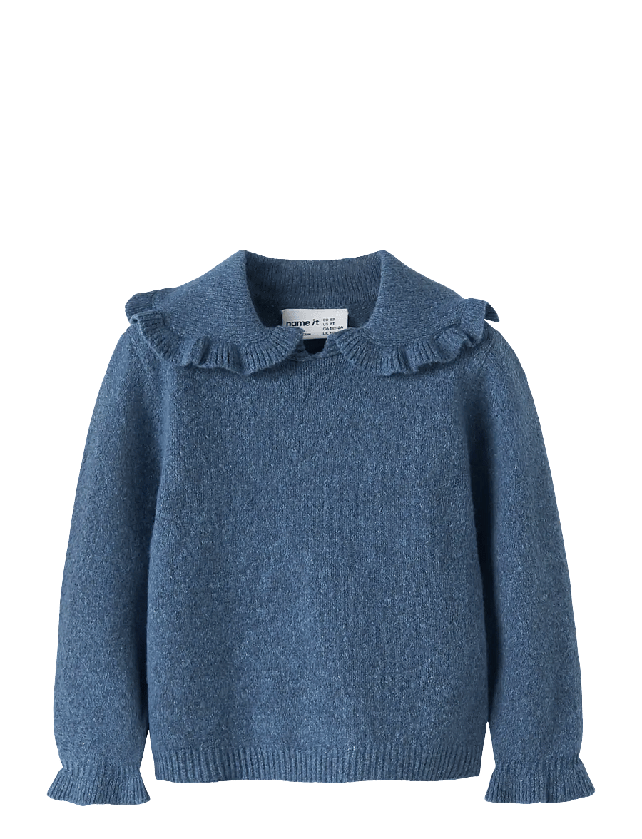 name it - NMFKIRSTENA LS KNIT - pulls - vintage indigo - 0