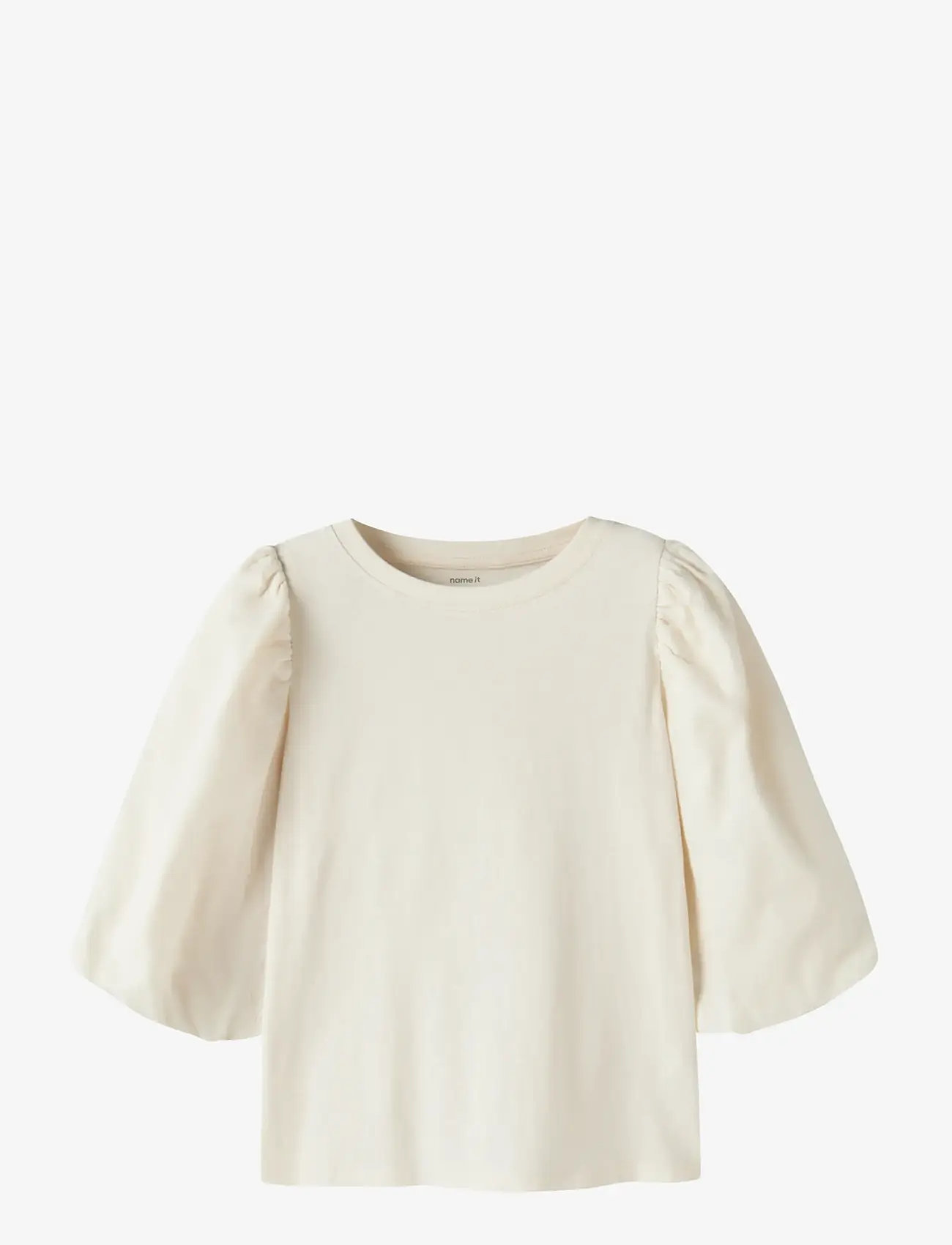 name it - NKFKOMHA 2/4 TOP - kortærmede t-shirts - antique white - 0