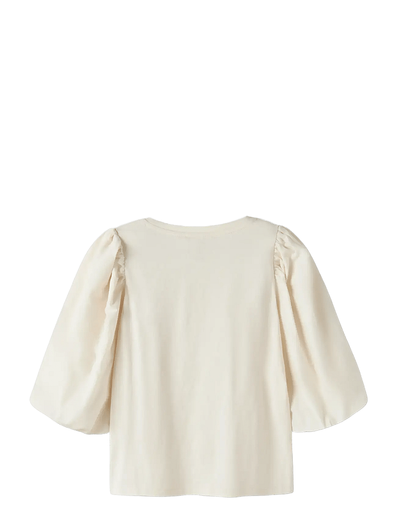 name it - NKFKOMHA 2/4 TOP - kortærmede t-shirts - antique white - 1