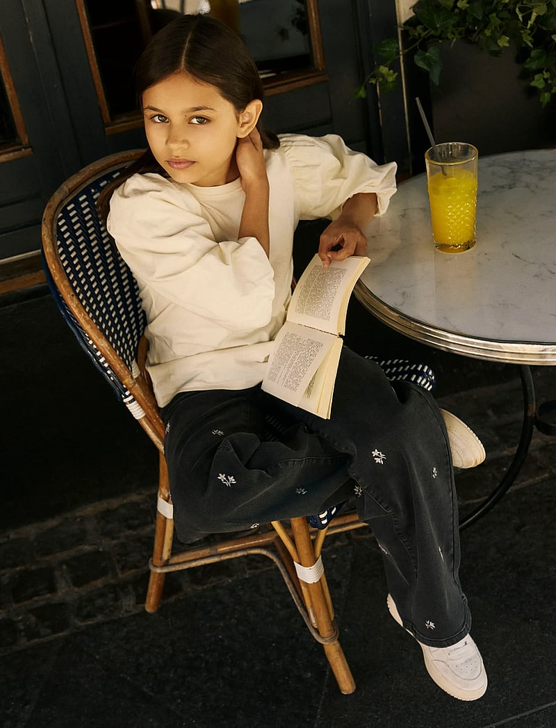 name it - NKFKOMHA 2/4 TOP - kortærmede t-shirts - antique white - 2