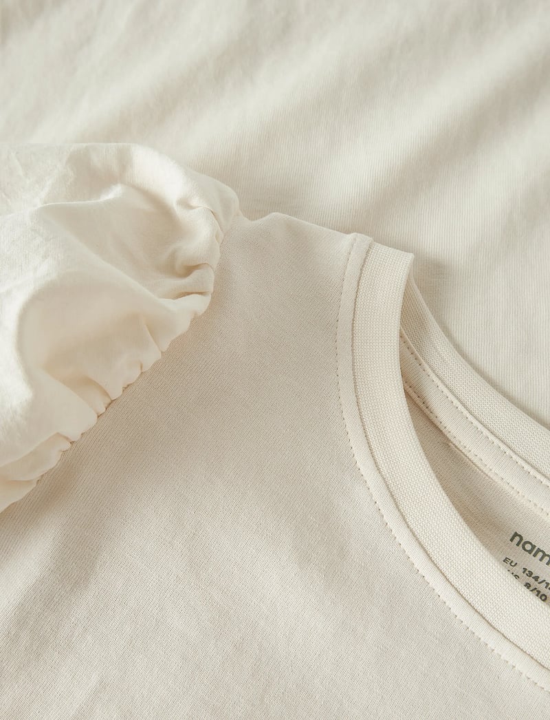 name it - NKFKOMHA 2/4 TOP - kortærmede t-shirts - antique white - 4