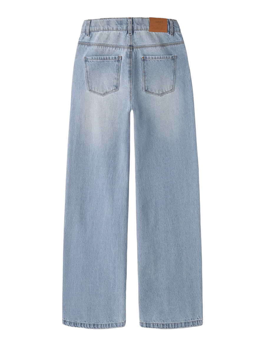 name it - NKFBELLA WIDE RHINE JEANS 6608-IM - light blue denim - 1