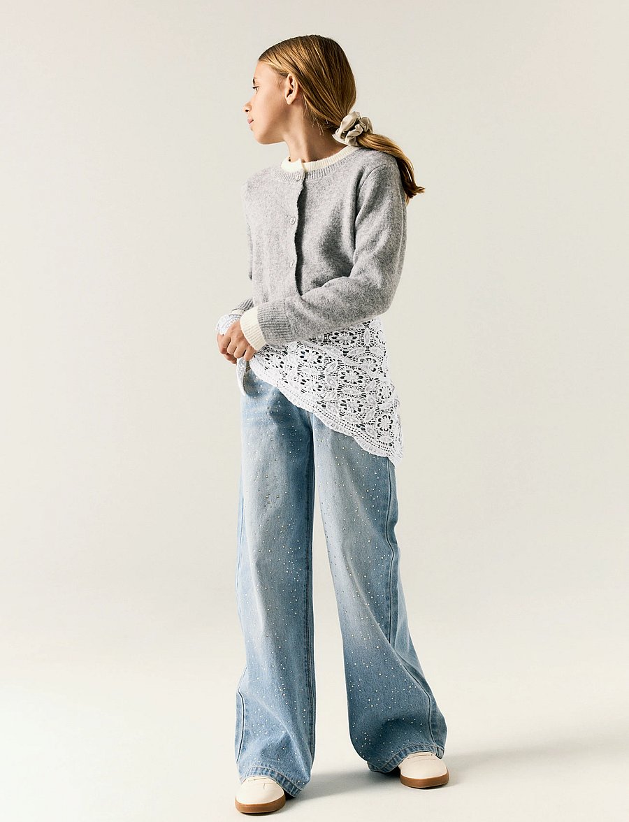 name it - NKFBELLA WIDE RHINE JEANS 6608-IM - light blue denim - 3
