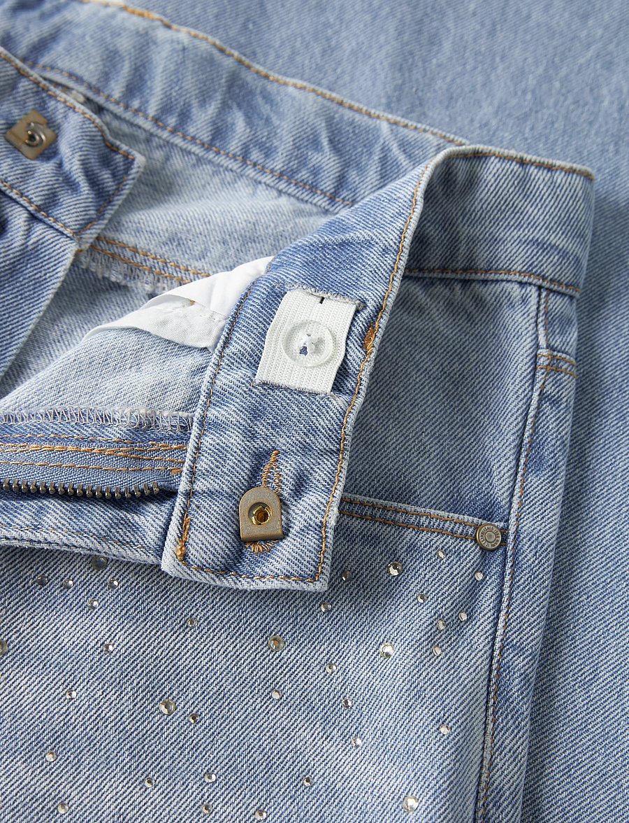name it - NKFBELLA WIDE RHINE JEANS 6608-IM - light blue denim - 5