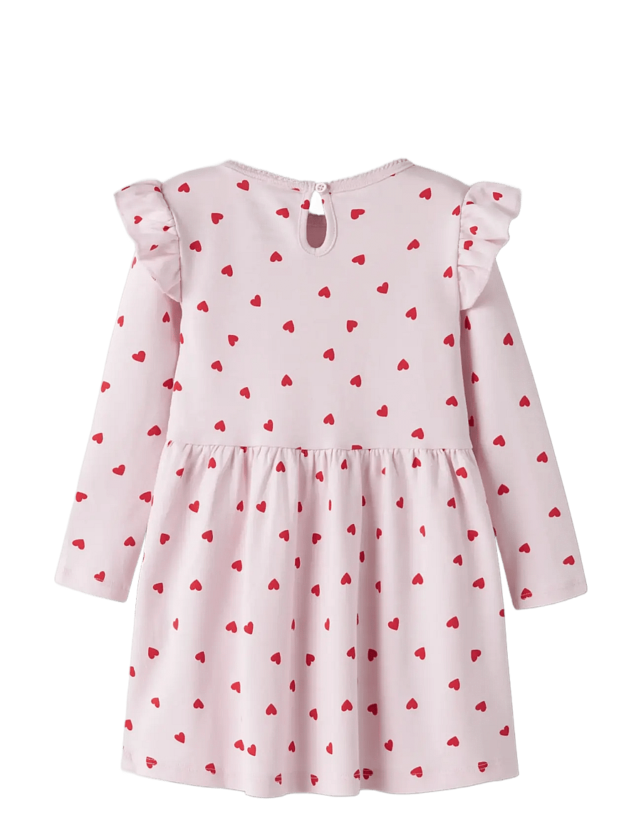 name it - NMFBHEART LS DRESS - långärmade babyklänningar - cradle pink - 2
