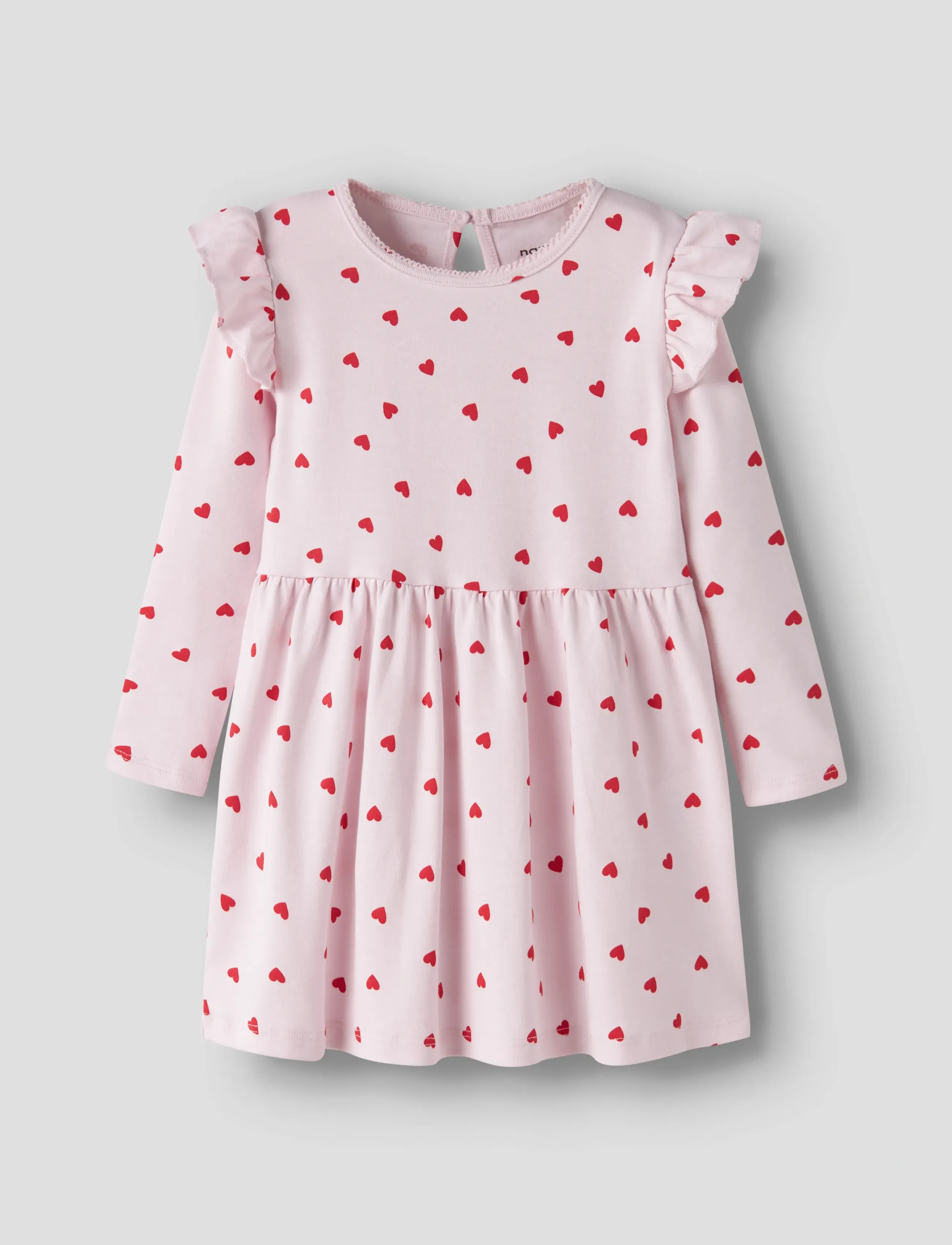 name it NMFBHEART LS DRESS - Kleider - CRADLE PINK / pink/rose