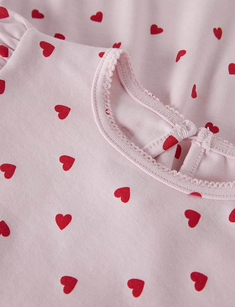 name it - NMFBHEART LS DRESS - pikkade varrukatega beebi kleidid - cradle pink - 3