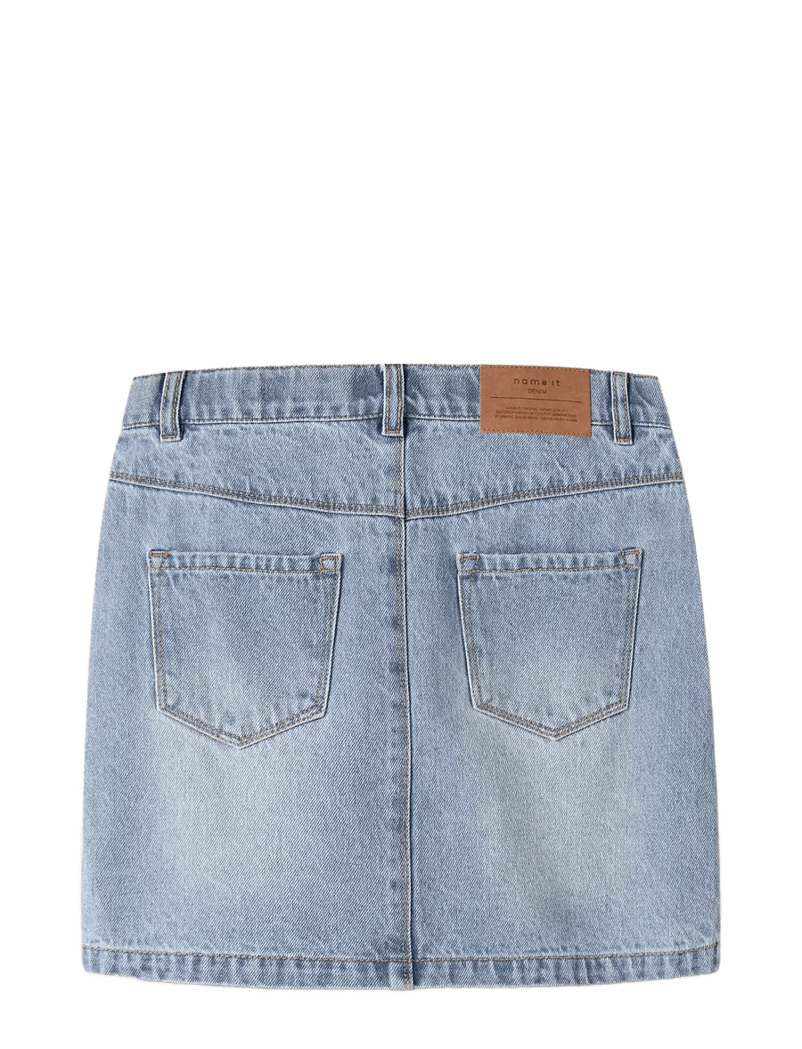 name it - NKFEMMA RHINE DNM SKIRT 6608-IM - korte nederdele - light blue denim - 1