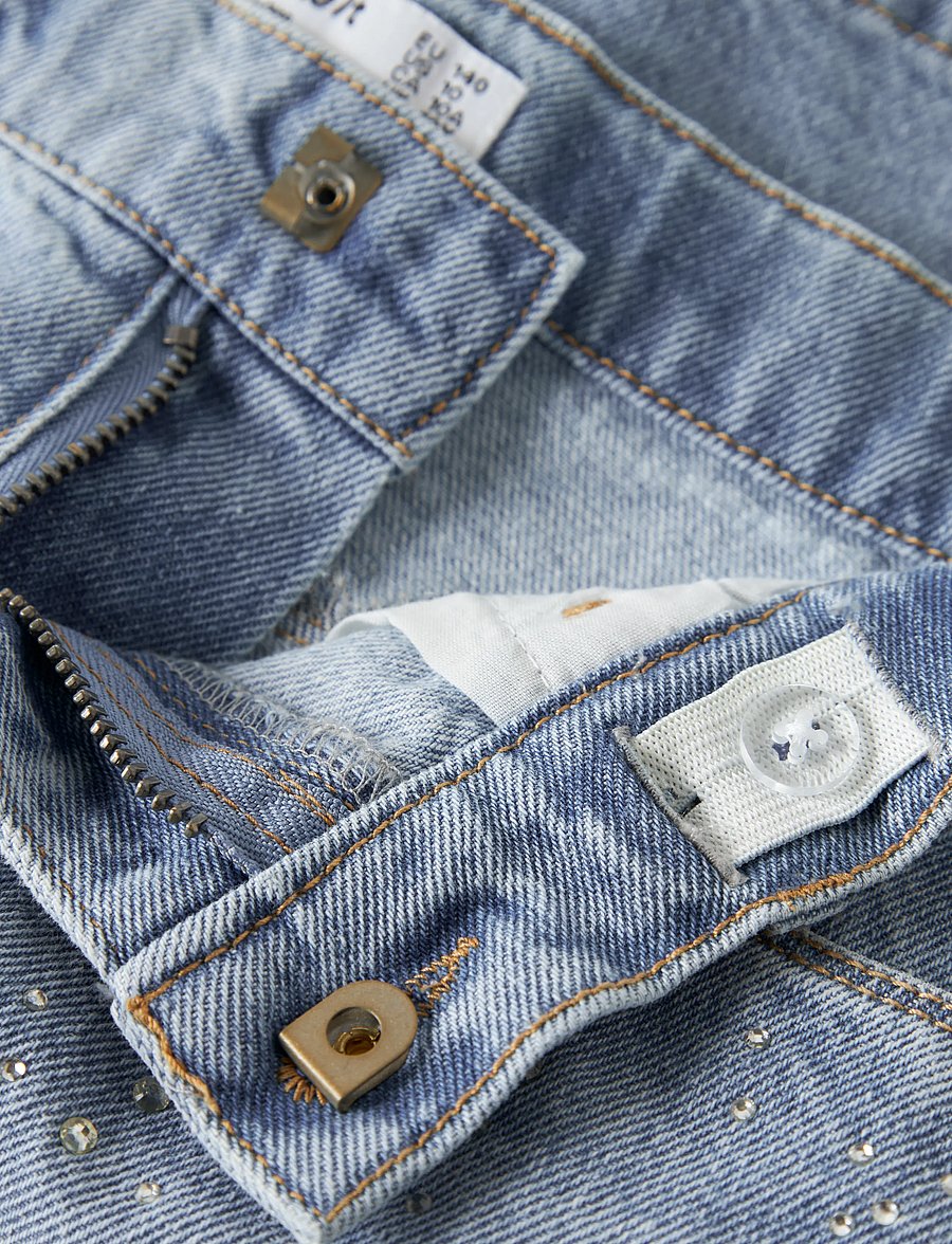 name it - NKFEMMA RHINE DNM SKIRT 6608-IM - korte nederdele - light blue denim - 4