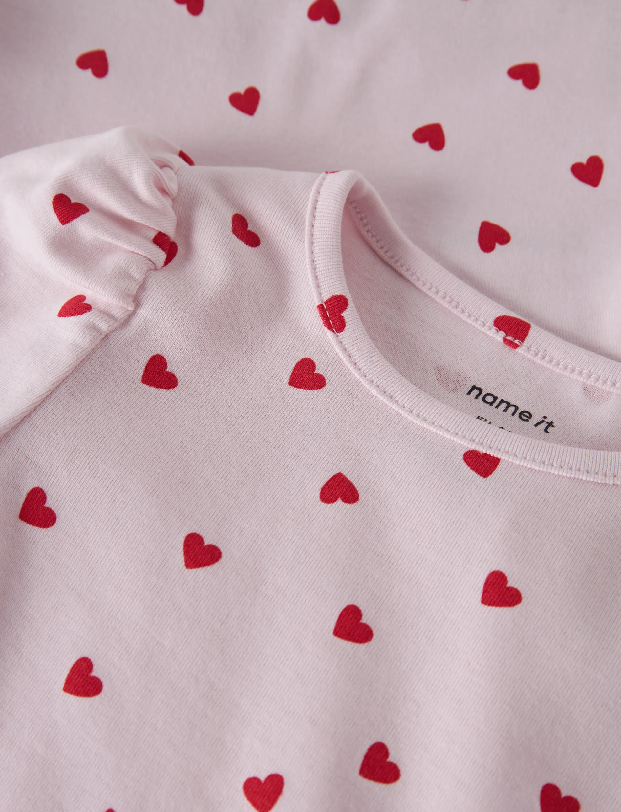 name it - NMFBHEART XSL LS TOP - lange mouwen - cradle pink - 3