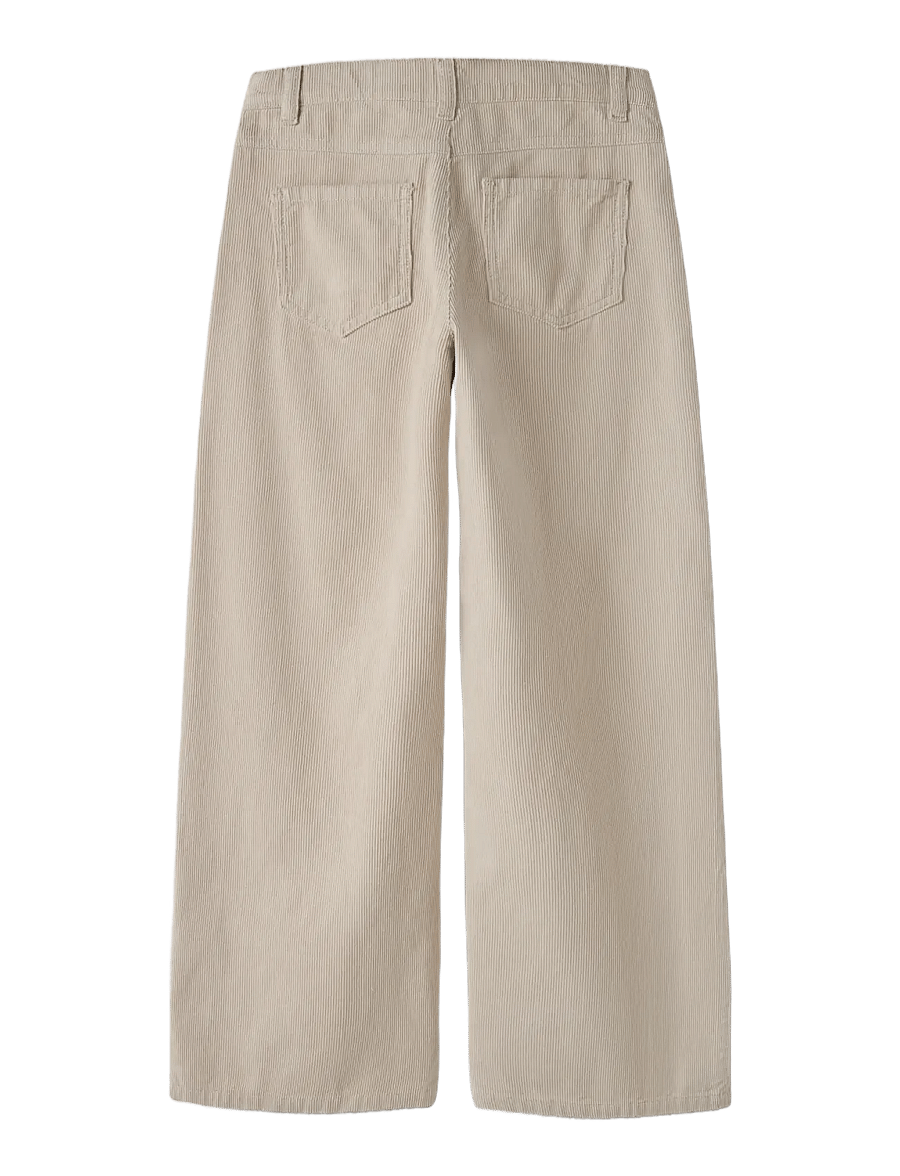 name it - NKFROSE X-WIDE CORD PANTS 2009-CY - bukser - oatmeal - 1