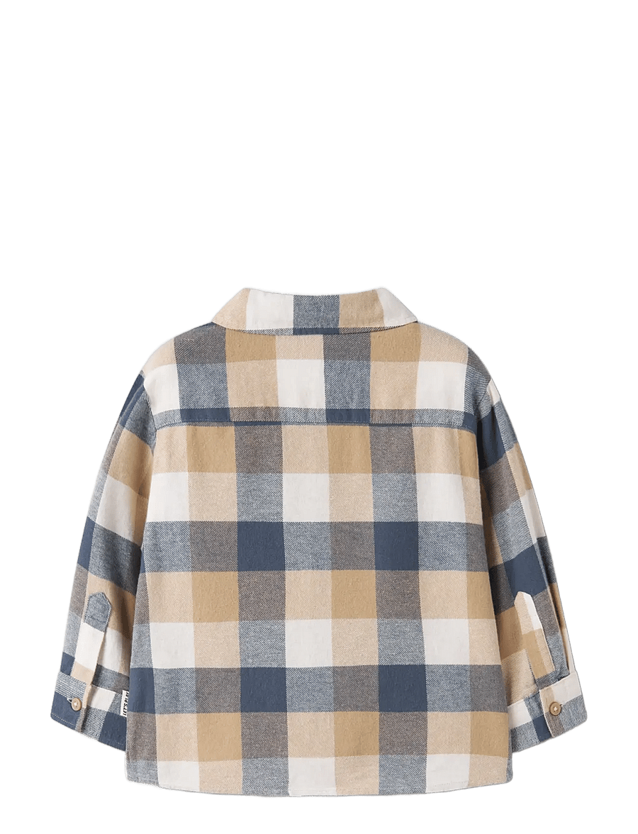 name it - NMMLEVIN LS OVERSHIRT - langärmlige hemden - vintage indigo - 1