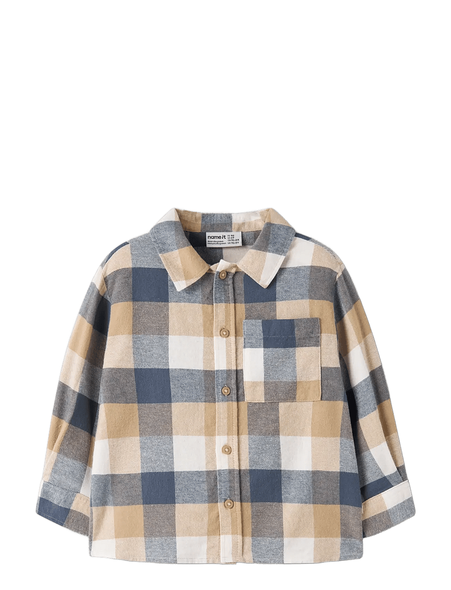 name it - NMMLEVIN LS OVERSHIRT - langärmlige hemden - vintage indigo - 2