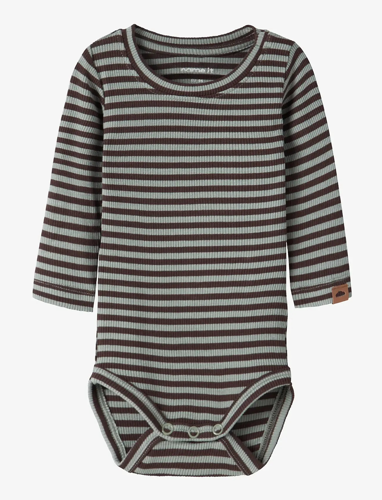 name it - NBMKARDIO LS BODY - langærmede heldragter - green milieu - 0