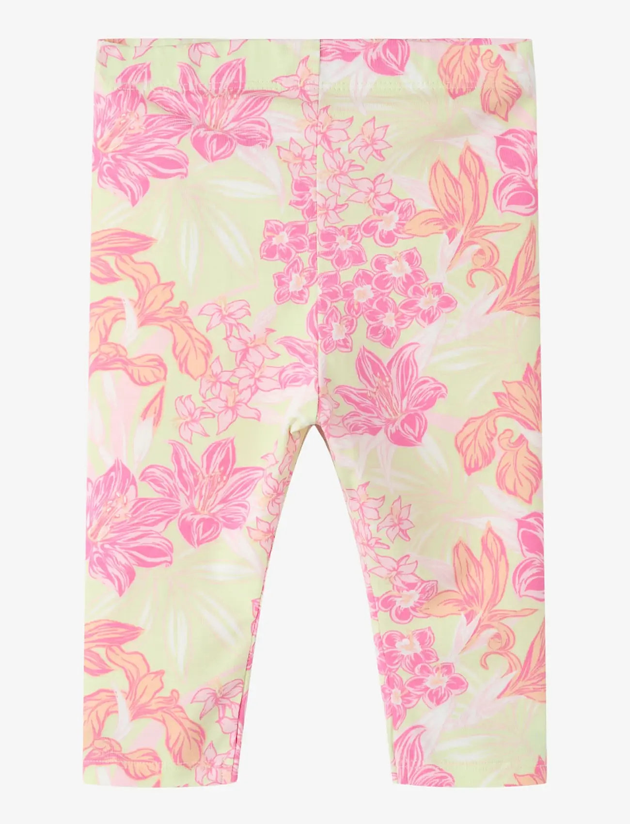 name it - NMFFENNAZ CAPRI LEGGING - retuusid - lime cream - 0
