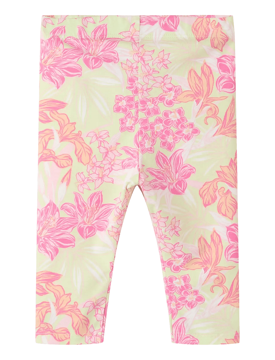 name it - NMFFENNAZ CAPRI LEGGING - leggings - lime cream - 0