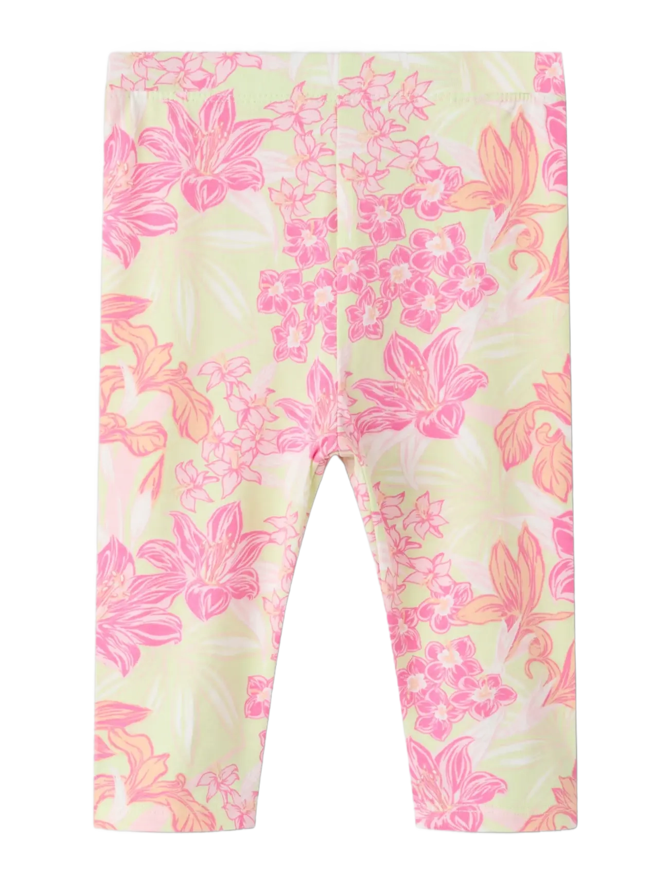 name it - NMFFENNAZ CAPRI LEGGING - leggings - lime cream - 1