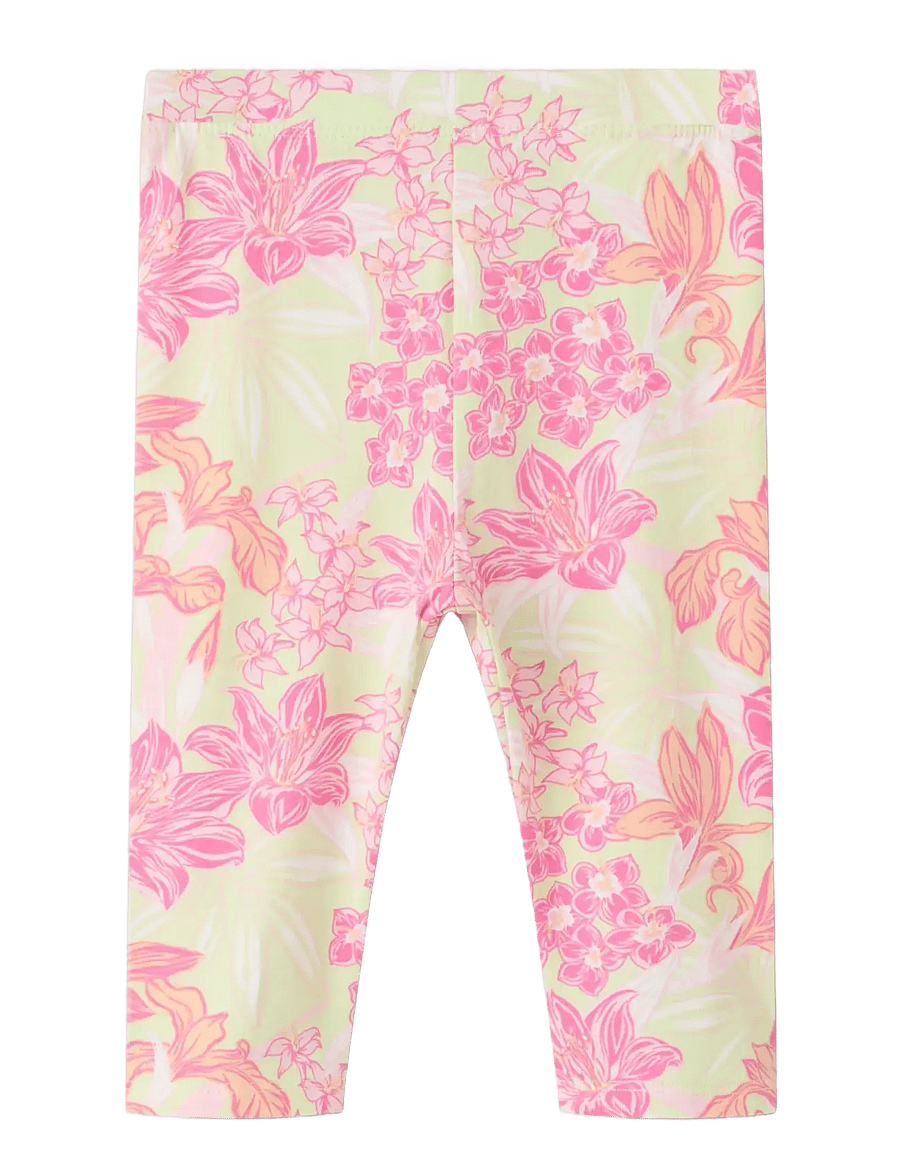 name it - NMFFENNAZ CAPRI LEGGING - leggings - lime cream - 1
