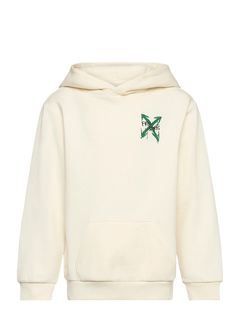 name it - NKMKEMUEL LS SWE WH BRU BOX PS NOOS - hættetrøjer - antique white - 1