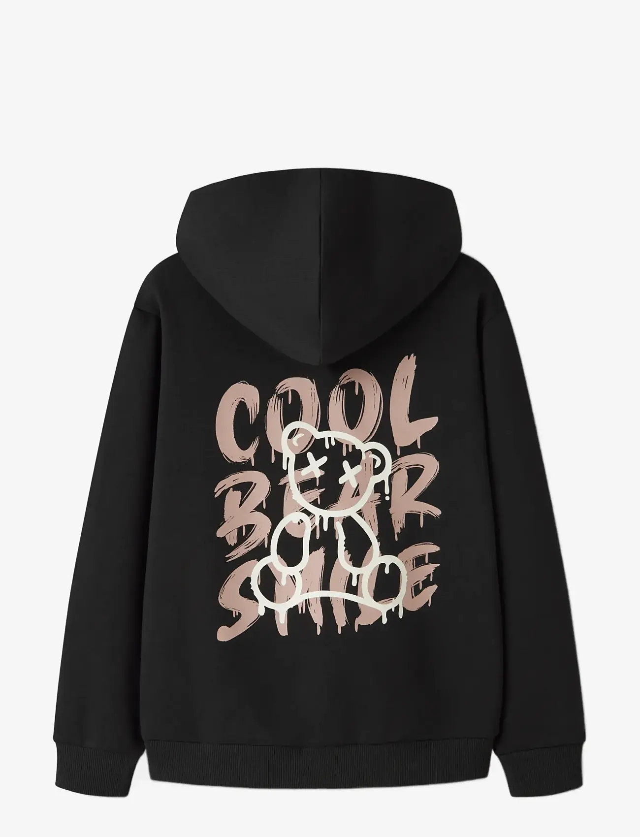 name it - NKMKEMUEL LS SWE WH BRU BOX PS NOOS - hættetrøjer - black - 1