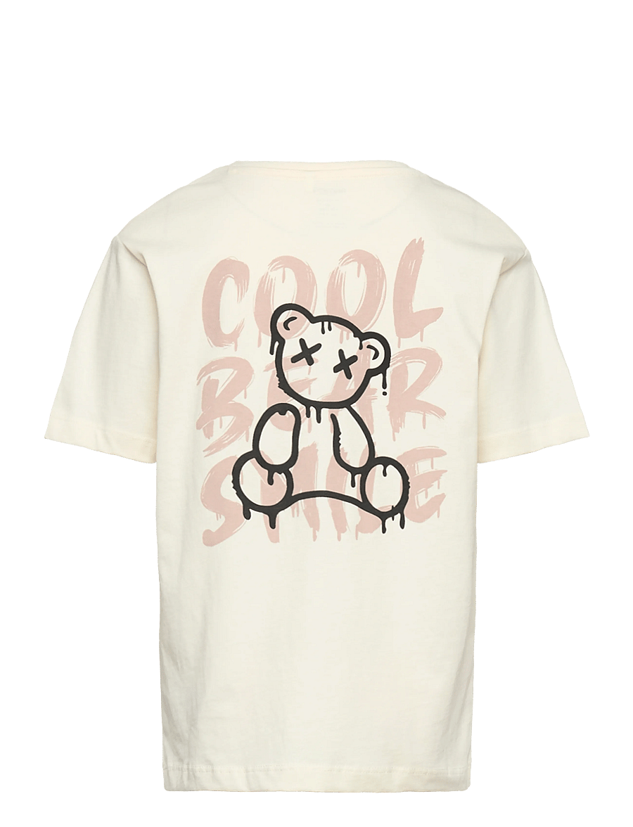 name it - NKMKEMUEL SS RLX TOP BOX PS NOOS - kortärmade t-shirts - antique white - 2